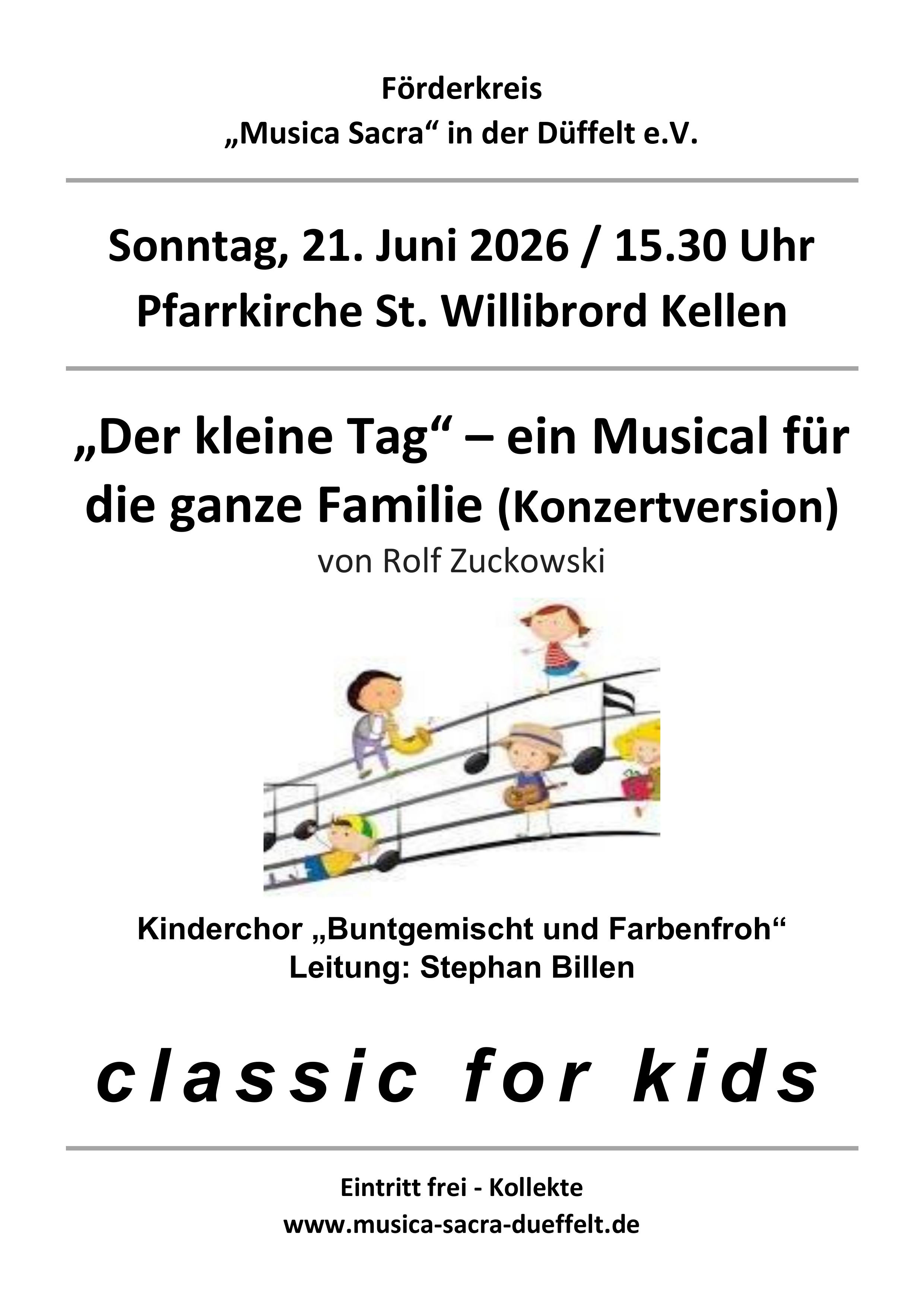Classic for Kids Flyer